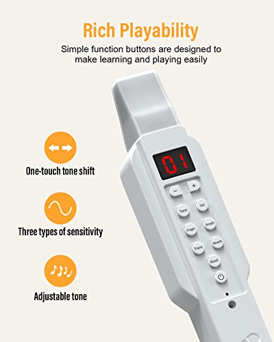 KONIX DC02 Mini Electronic Wind Instrument Set White
