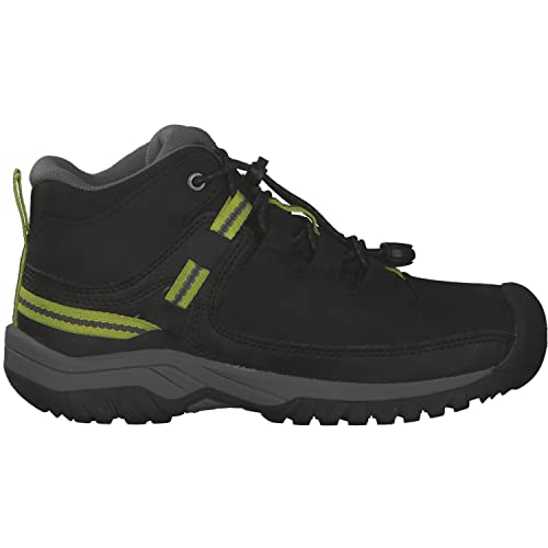 KEEN Targhee Mid Waterproof Hiking Boots, Black/Steel Grey