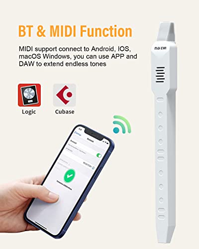 KONIX DC02 Mini Electronic Wind Instrument Set White