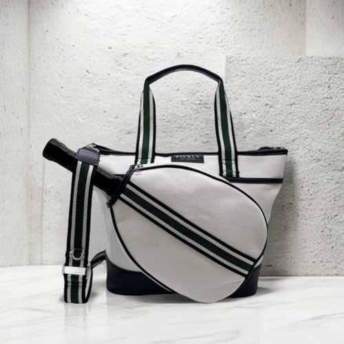 Designer Women's Pickleball Tote Bag in Nautical Navy