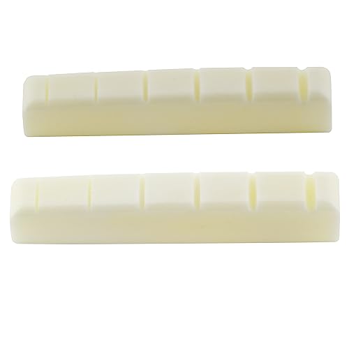 2-Pack Musiclily Pro 42.95mm Guitar Bone Nut Kit