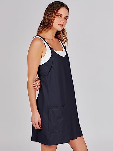ANRABESS Women's Navy Blue Mini Romper Dress Tennis