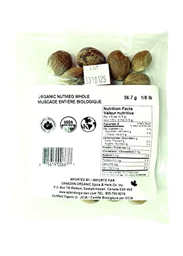 Organic Splendor Garden Nutmeg Whole - 56.7 g