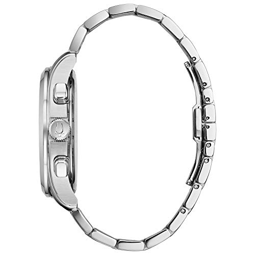 Bulova Classic Chronograph Men's Silver-Tone Stainless Steel Watch