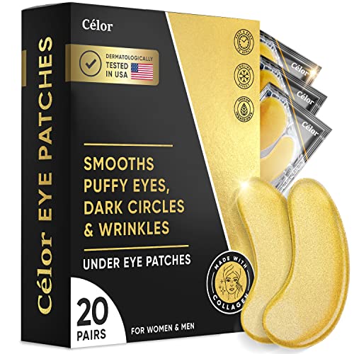 Golden Under Eye Mask - 20 Pairs, Dark Circle & Puffiness