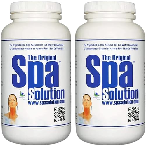 (2) VIP Spa Solution & Free Hot Tub Scum Sponge | Natural Enzyme-Based | Non-Toxic | Non-Allergenic | Eco-Friendly