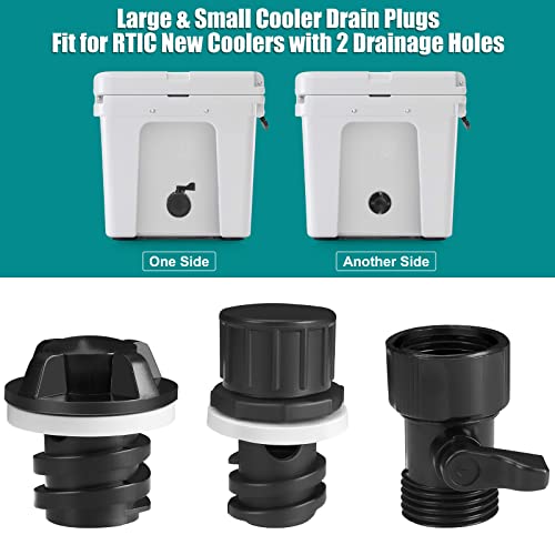 WADEO Cooler Drain Plug with Hose Connection Valve