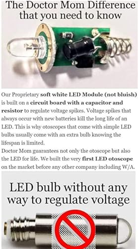 Dr. Mom LED Otoscope with Disposable Specula Kit