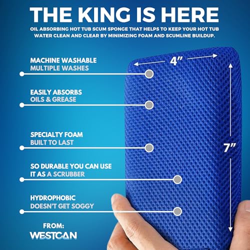 (2) VIP Spa Solution & Free Hot Tub Scum Sponge | Natural Enzyme-Based | Non-Toxic | Non-Allergenic | Eco-Friendly