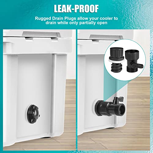 WADEO Cooler Drain Plug with Hose Connection Valve