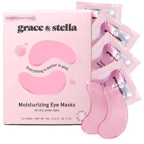 Pink Gel Under Eye Patches - Reduce Dark Circles