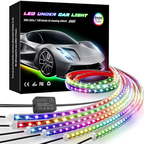 Dream Color Bluetooth LED Underglow Lights, 300 LEDs