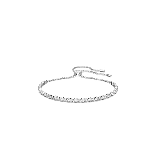 SWAROVSKI Women's Subtle Rhodium Finish Bracelet, Clear Crystals