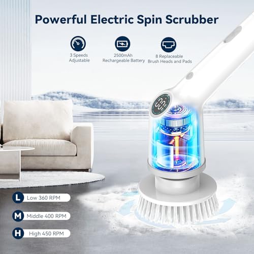 VIP Electric Spin Scrubber: Powerful Cordless Cleaning Tool