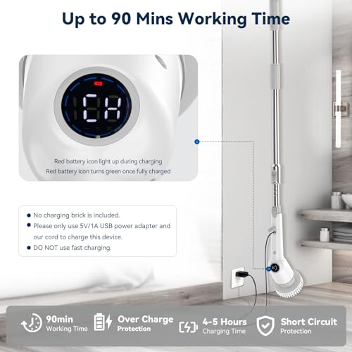 VIP Electric Spin Scrubber: Powerful Cordless Cleaning Tool