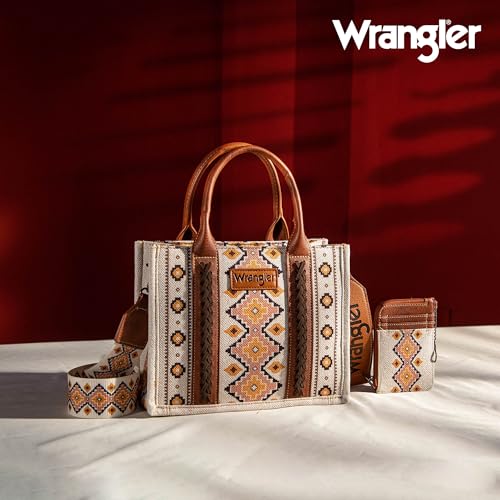 Wrangler Aztec Tote Bag Set with Matching Wallet