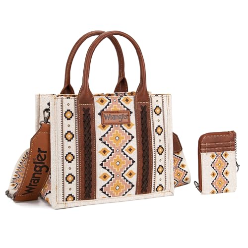 Wrangler Aztec Tote Bag Set with Matching Wallet
