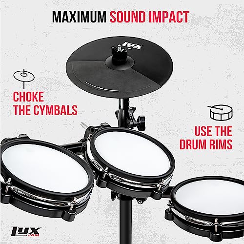 LyxJam Professional Electronic Drum Kit with Mesh Fabric