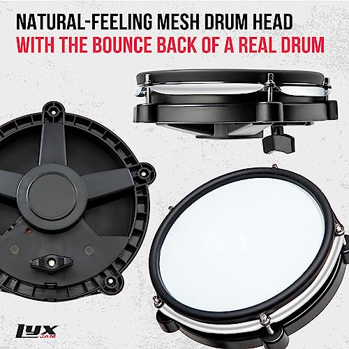 LyxJam Professional Electronic Drum Kit with Mesh Fabric