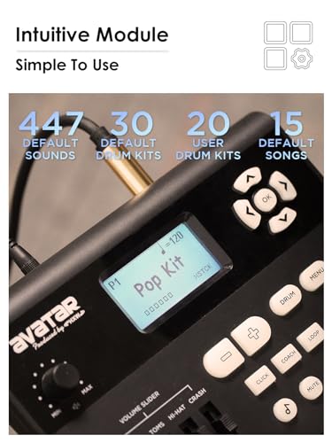 VIP Electric Drum Set for Adults, 50 Kits