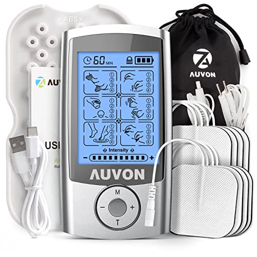 AUVON Rechargeable TENS Machine, Muscle Stimulator - VIP Shopping
