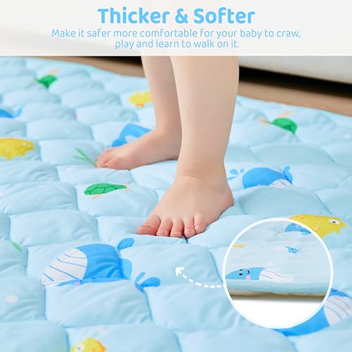 Large Soft Baby Play Mat - Non-Slip, Washable