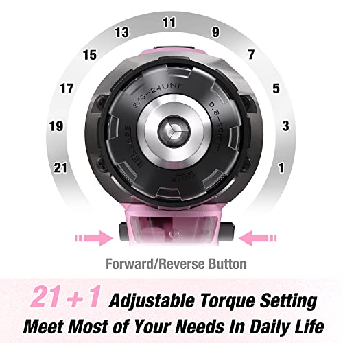 VIP Pink Cordless Drill Set with Charger & Bag