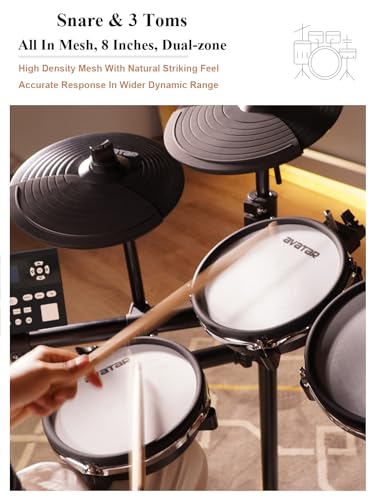 VIP Electric Drum Set for Adults, 50 Kits