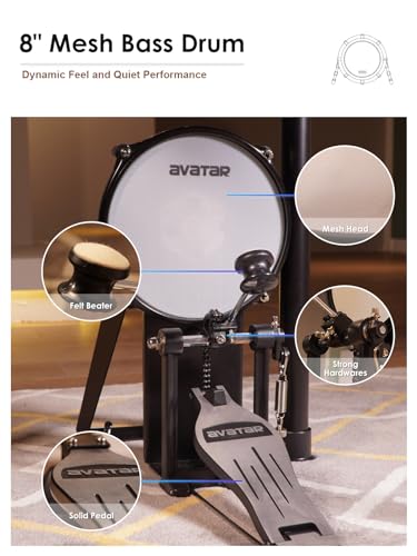 VIP Electric Drum Set for Adults, 50 Kits