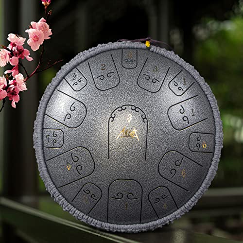 AKLOT 14 inch Steel Tongue Drum for Adults