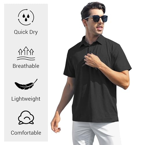 Men's VIP Golf Polo Shirts - Quick-Dry Athletic