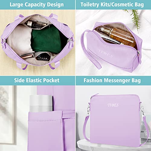 Women's 3-Piece Gym Bag Set with Shoe Compartment