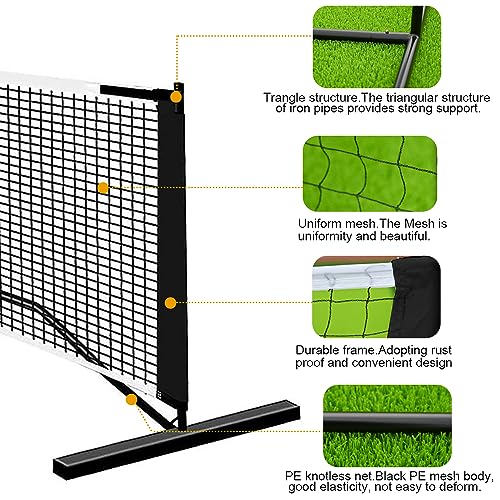 FOME 22 FT Pickleball Net System with Carry Bag