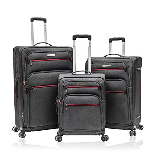 Air Canada Softside Spinner Luggage Set - Grey 20"/24"/28