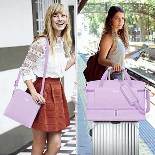 Women's 3-Piece Gym Bag Set with Shoe Compartment