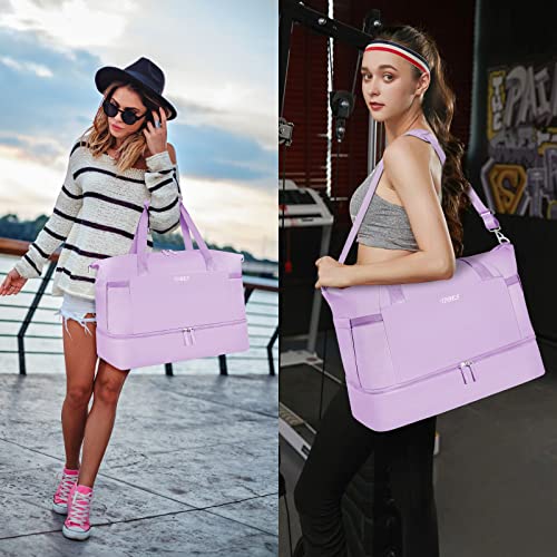 Women's 3-Piece Gym Bag Set with Shoe Compartment