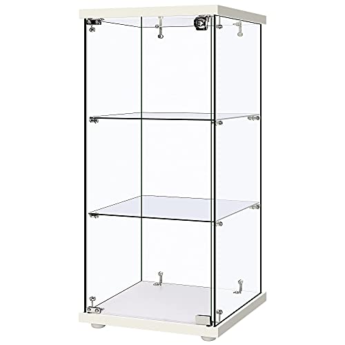 VIVOHOME 3-Layer Lockable Display Cabinet Showcase Counter