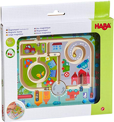 Magnetic Town Maze Game - Educational Toy for Preschoolers