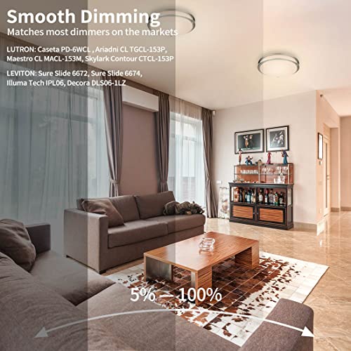 DAKASON 2Pack LED Ceiling Light 13” 20W VIP Kit