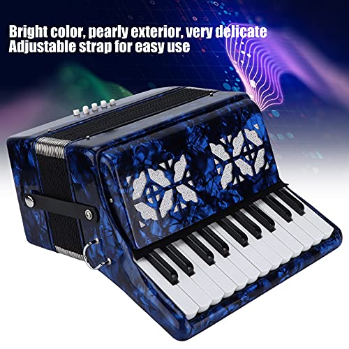 Accordion with 22 Keys and 8 Bass, Adjustable Strap