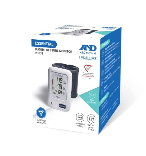 A&D Medical LifeSource Wrist BP Monitor with AFib
