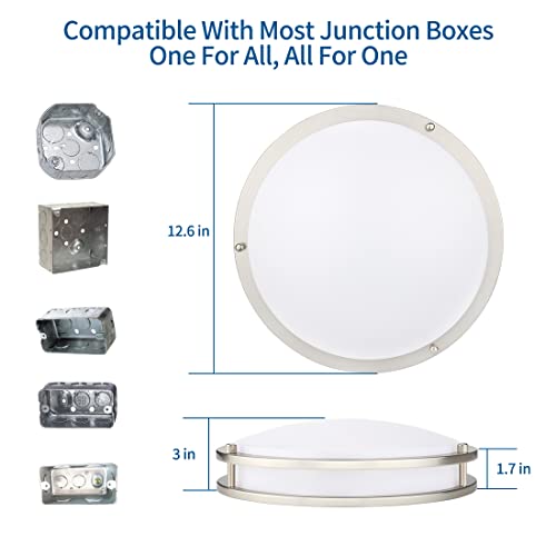 DAKASON 2Pack LED Ceiling Light 13” 20W VIP Kit