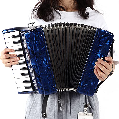 Accordion with 22 Keys and 8 Bass, Adjustable Strap