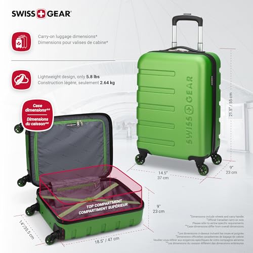SwissGear Signature Small Carry-On Luggage - Lime Green