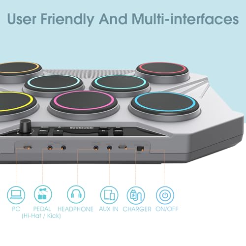 VIP Electronic Tabletop Drum Set for Adults and Beginners