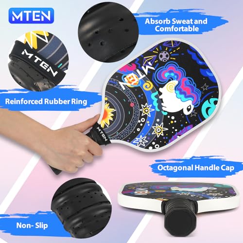 Kid's Unicorn Pickleball Paddle Set with Drawstring Bag