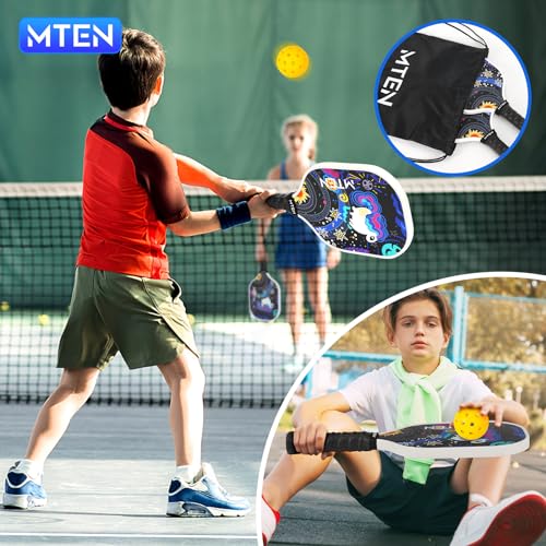 Kid's Unicorn Pickleball Paddle Set with Drawstring Bag