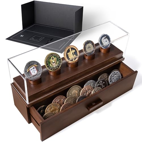 VIP Challenge Coin Display Case for Dad – Preserve Memories with The Coin Deck
