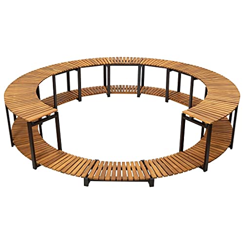 vidaXL Solid Acacia Wood Spa Surround - Elegant VIP