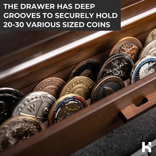 VIP Challenge Coin Display Case for Dad – Preserve Memories with The Coin Deck